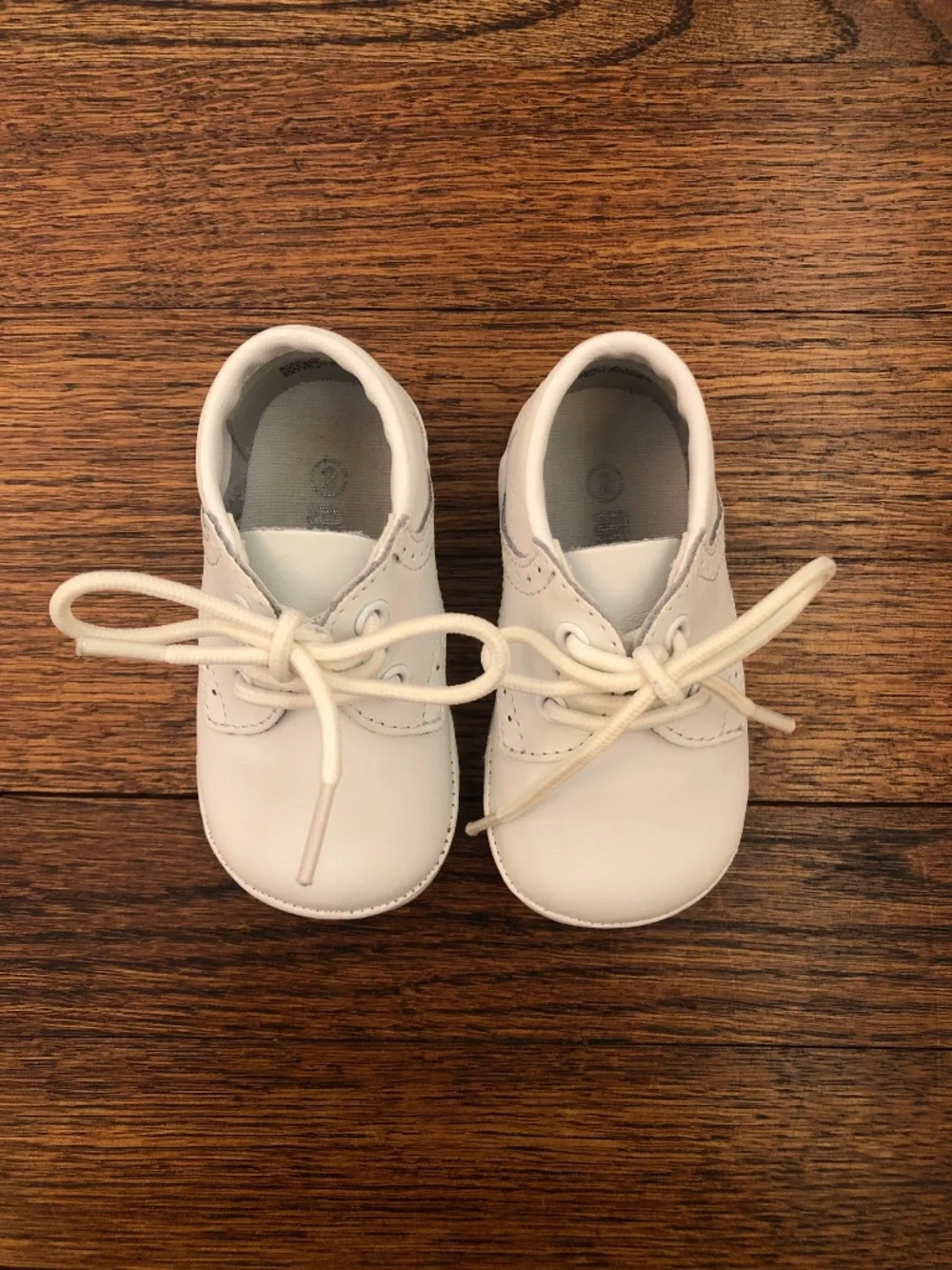 Angel Baby Infant Saddle Shoes, White, Size 2